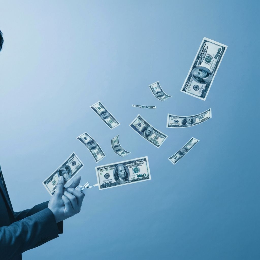 広告予算の減少を表すイメージ